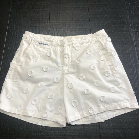 Anthropologie Pants - Anthropologie Embroidered Chino Relaxed Shorts 28